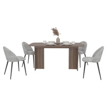 Mesa para Comedor Bangok, Avellana, con Diseño Práctico y Funcional, No Incluye Sillas