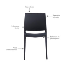 Silla Auxiliar Clásica, Negro