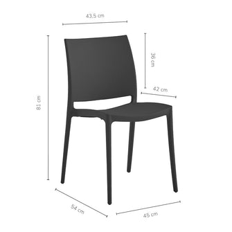 Silla Auxiliar Clásica, Negro