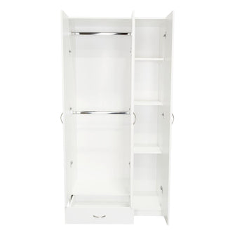 Closet Viltex, Blanco, con un cajon, amplios espacio para ropa