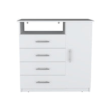 Organizador Barlovento, Blanco Duqueza, con Cuatro Cajones y una puerta