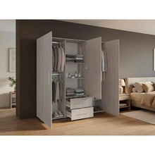 Closet Grays, Positano y Blanco, Puerta Con Espejo