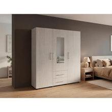 Closet Grays, Positano y Blanco, Puerta Con Espejo
