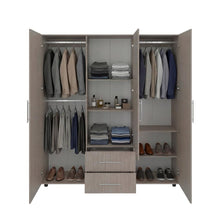 Closet Grays, Positano y Blanco, Puerta Con Espejo