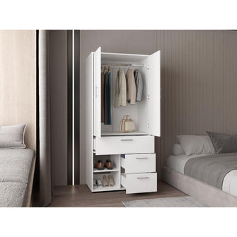 Closet Apina, Blanco, de dos puertas abatibles ZF