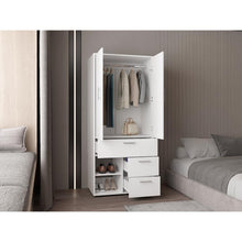 Closet Apina, Blanco, de dos puertas abatibles ZF