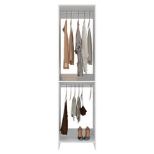 Closet Eco, Kronos Blanco, Con un entrepaño amplio para organizar ropa, sin puertas ZF
