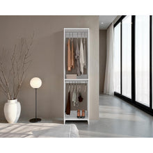 Closet Eco, Kronos Blanco, Con un entrepaño amplio para organizar ropa, sin puertas ZF