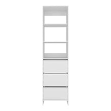 Closet  Eco, Kronos Blanco, Con tres entrepaños y tres cajones amplios para organizar ropa ZF