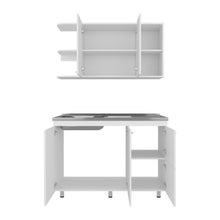 Cocina Integral Giotto 120, Kronos Blanco, Incluye Mesón Izquierdo ZF