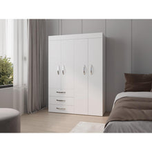 Closet Denver, Kronos Blanco, con cuatro puertas abatibles ZF