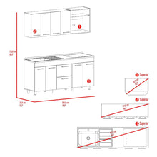 Cocina Integral Baraj, Bardolino, incluye Mesón Izquierdo ZF