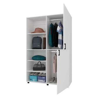 Closet Econo, Blanco Duqueza, Pequeño con amplios espacios para guardar ropa ZF