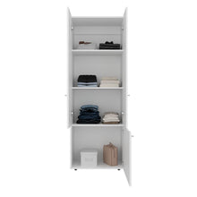 Closet Beico II, Blanco Duqueza, con tres Puertas Abatibles y cuatro entrepaños ZF