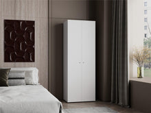 Closet Beico, Blanco Duqueza, con dos Puertas Abatibles y cuatro entrepaños ZF