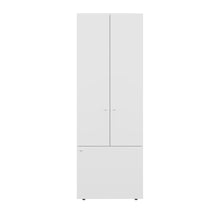 Closet Beico II, Blanco Duqueza, con tres Puertas Abatibles y cuatro entrepaños