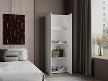 Closet Beico, Blanco Duqueza, con dos Puertas Abatibles y cuatro entrepaños