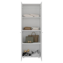 Closet Beico, Blanco Duqueza, con dos Puertas Abatibles y cuatro entrepaños