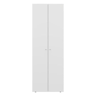 Closet Beico, Blanco Duqueza, con dos Puertas Abatibles y cuatro entrepaños