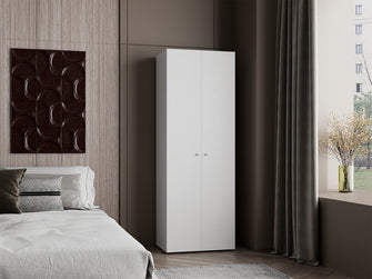 Closet Beico, Blanco Duqueza, con dos Puertas Abatibles y cuatro entrepaños