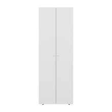Closet Beico, Blanco Duqueza, con dos Puertas Abatibles y un Tubo cromado