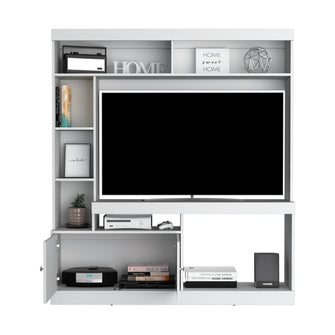Mesa Para Tv Roy, Blanco Duqueza, con Espacio Para Televisor de 50 Pulgadas