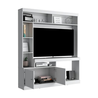 Mesa Para Tv Roy, Blanco Duqueza, con Espacio Para Televisor de 55 Pulgadas