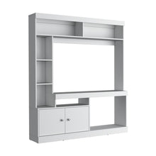 Mesa Para Tv Roy, Blanco Duqueza, con Espacio Para Televisor de 55 Pulgadas