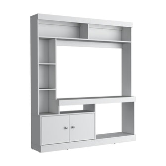 Mesa Para Tv Roy, Blanco Duqueza, con Espacio Para Televisor de 55 Pulgadas