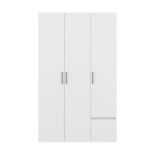 Closet Kenvil, Blanco Duqueza, con un cajon y tres puertas