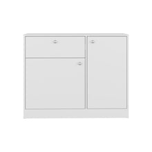 Organizador Praga, Blanco Duqueza, con deslizadores en U para una facil movilidad