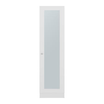 Closet Auxiliar Praga, Blanco Duqueza, incluye espejo y es de facil instalación