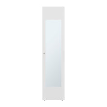Closet Con Espejo Alma, Blanco Duqueza, Una puerta abatible y entrepaños para guardar ropa ZF