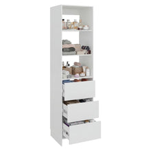 Closet Independiente 40, Blanco, con 2 entrepaños y 3 cajones multiusos ZF