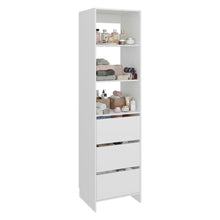 Closet Independiente 40, Blanco, con 2 entrepaños y 3 cajones multiusos ZF