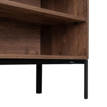 Mesa Auxiliar Recibidor Sory, Nogal, con Un Cajón y Una Puerta Batiente