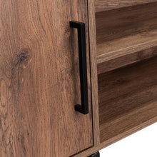 Mesa Auxiliar Recibidor Sory, Nogal, con Un Cajón y Una Puerta Batiente