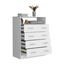 Organizador Barlovento, Blanco con Cuatro Cajones ZF - VIRTUAL MUEBLES