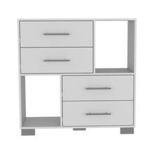 Organizador Karely, Blanco, 4 cajones multiusos deslizables ZF