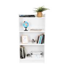 Combo para Oficina Izan, Blanco, Incluye Escritorio y Biblioteca