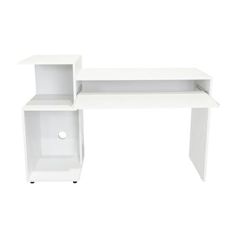 Combo Para Oficina Izan, Blanco, Incluye Escritorio y Biblioteca