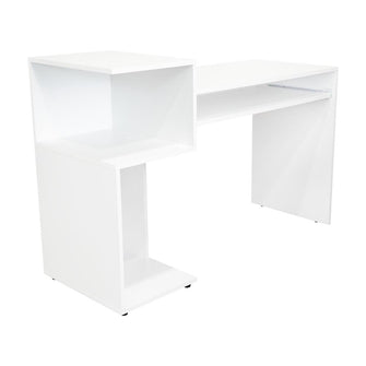 Combo Para Oficina Izan, Blanco, Incluye Escritorio y Biblioteca