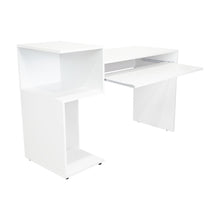 Combo Para Oficina Izan, Blanco, Incluye Escritorio y Biblioteca