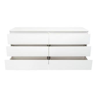 Organizador Asteria, Blanco Vainilla, con Seis Cajones Deslizables X2