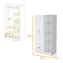 Combo Para Habitación Yuram, Incluye Base Cama - Colchón - Closet - Panel y Mesa de Noche