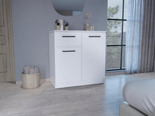 Set de 2 Organizadores Indira, Blanco Duqueza, con Tres Cajones Multiusos Deslizables ZF