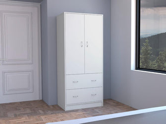 Closet Pilic, Blanco, dos cajones con gran capacidad de almacenamiento ZF