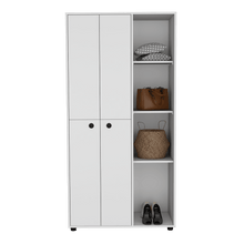 Closet Mandi, Blanco, con Dos Tubos y Un Cajon Deslizable ZF