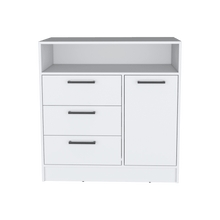 Organizador Omex, Blanco, con Tres Cajones y Una Puerta Abatible ZF - VIRTUAL MUEBLES