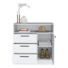 Organizador Omex, Blanco, con Tres Cajones y Una Puerta Abatible ZF